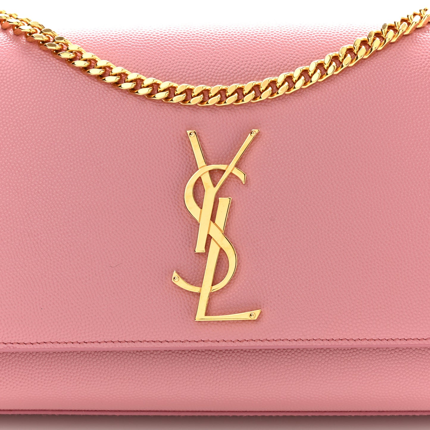 Grain De Poudre Medium Classic Monogram Kate Satchel Dark Rose