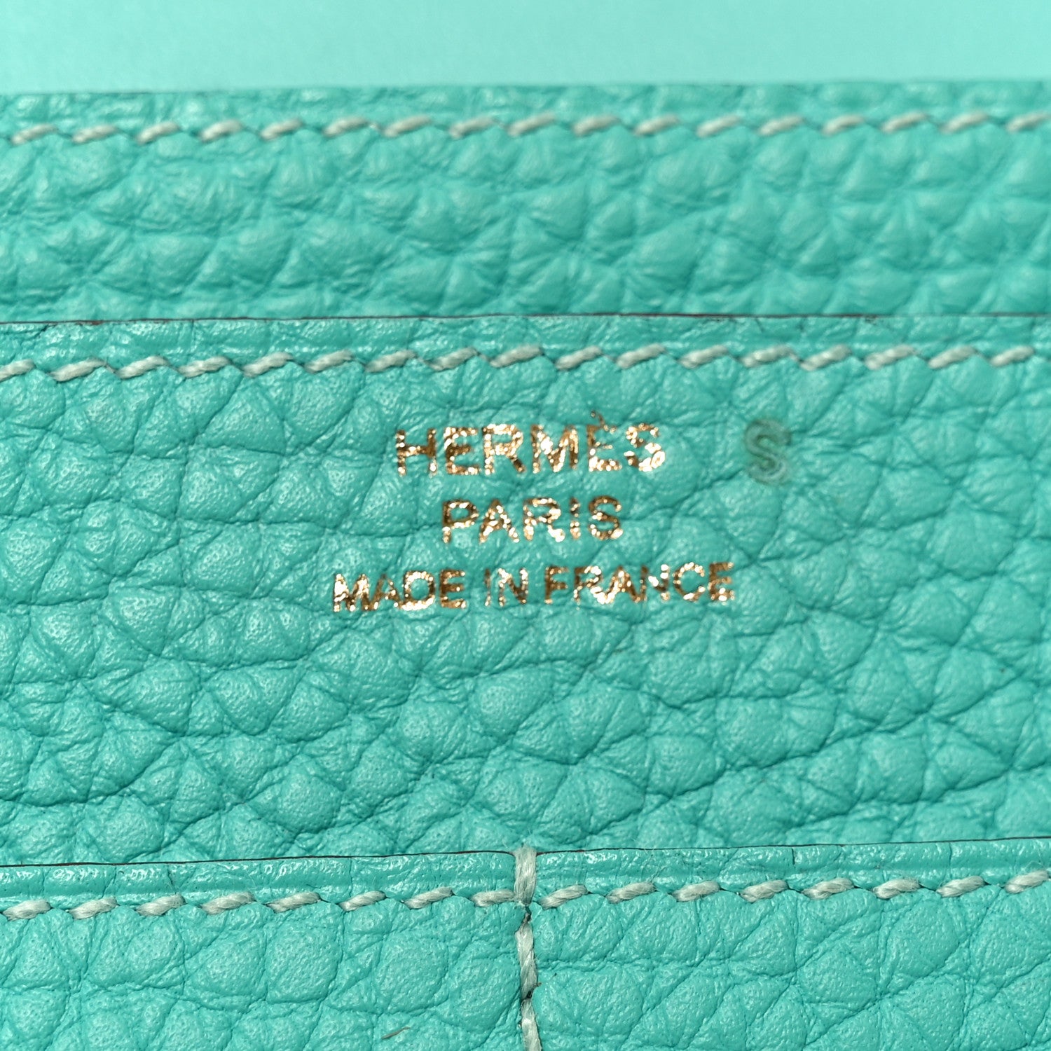 Hermes Togo Dogon Duo Wallet Lagon 6 of 6