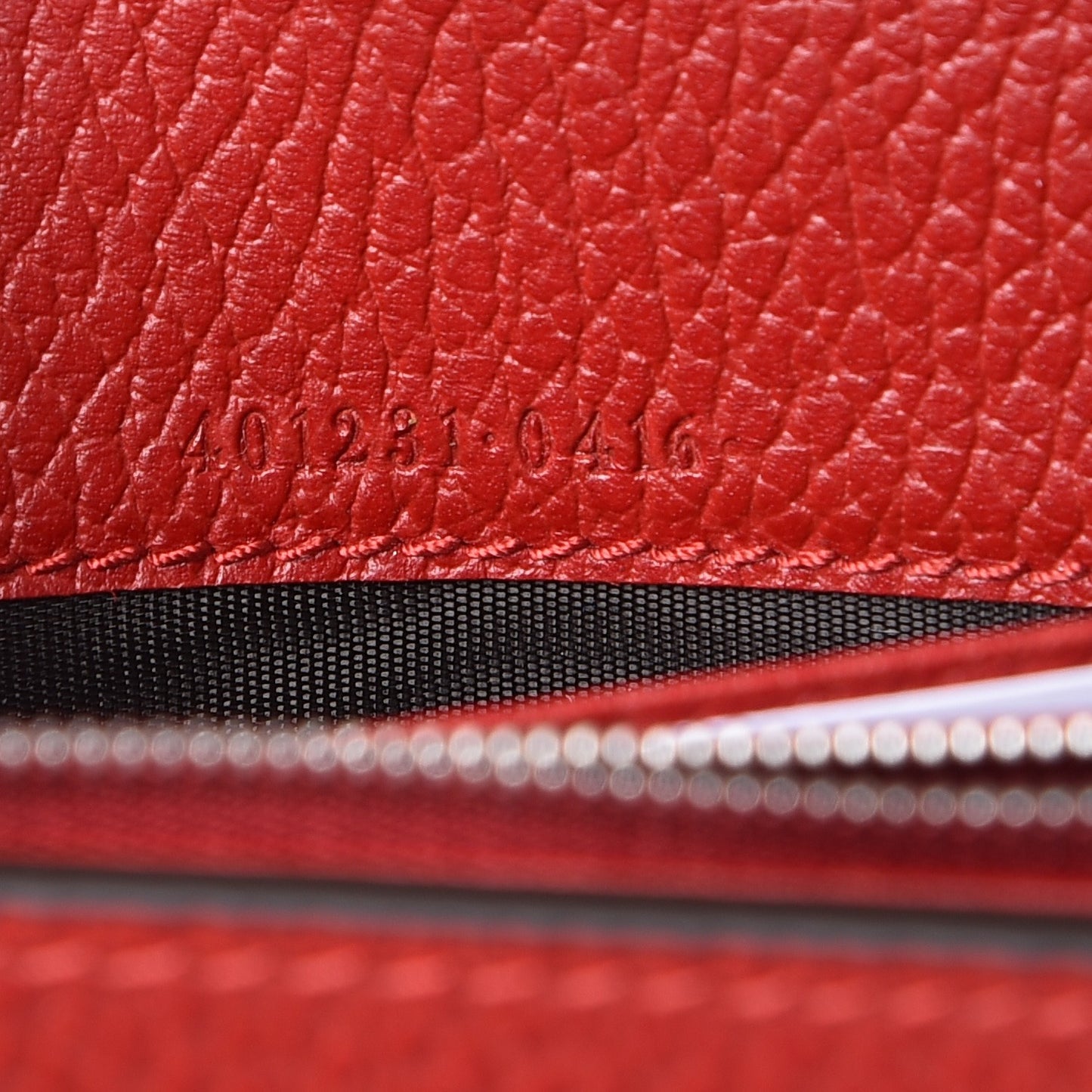 Calfskin Mini Dionysus Chain Wallet Hibiscus Red