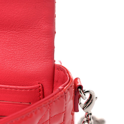 Christian Dior Patent Cannage New Lock Pouch Coral 12 of 17
