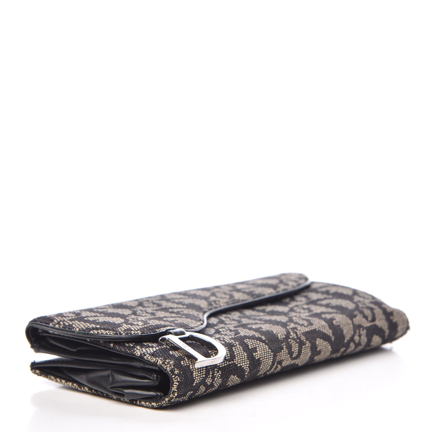 Christian Dior Monogram Charms Continental Wallet Black 4 of 11