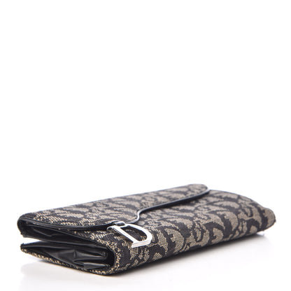 Christian Dior Monogram Charms Continental Wallet Black 4 of 11