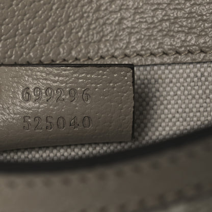 Gucci GG Supreme Monogram Textured Dollar Calfskin Mini Horsebit 1955 Shoulder Bag Beige Mystic White Oatmeal 7 of 12