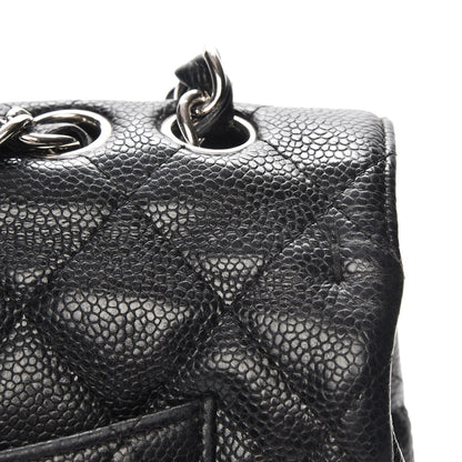 Chanel Caviar Quilted Jumbo Single Flap Black 11 of 19