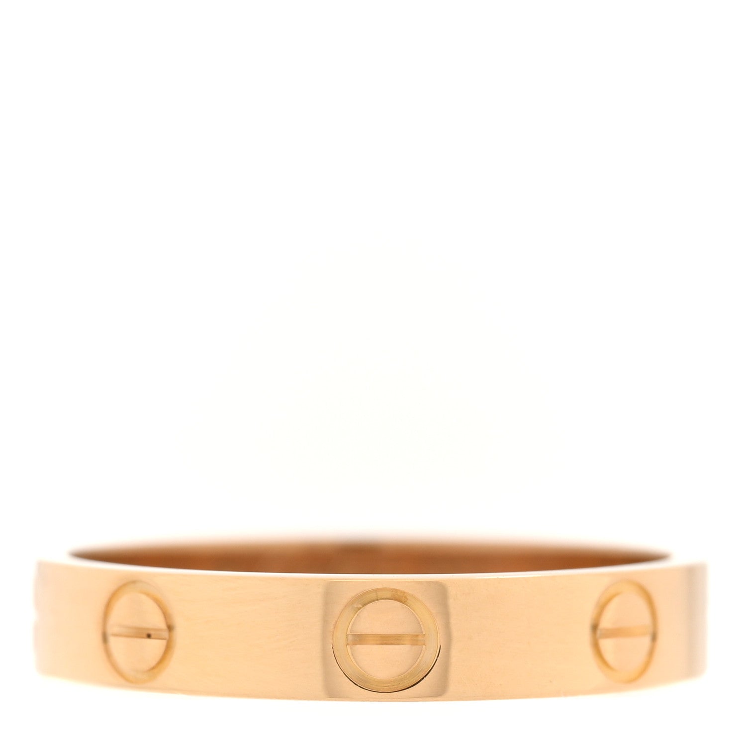Cartier 18K Yellow Gold 3.5mm LOVE Wedding Band Ring 55 7.25 1 of 4