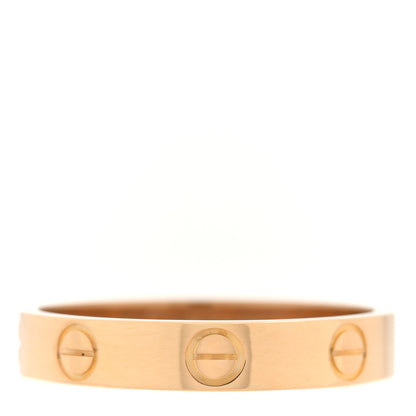 Cartier 18K Yellow Gold 3.5mm LOVE Wedding Band Ring 55 7.25 1 of 4