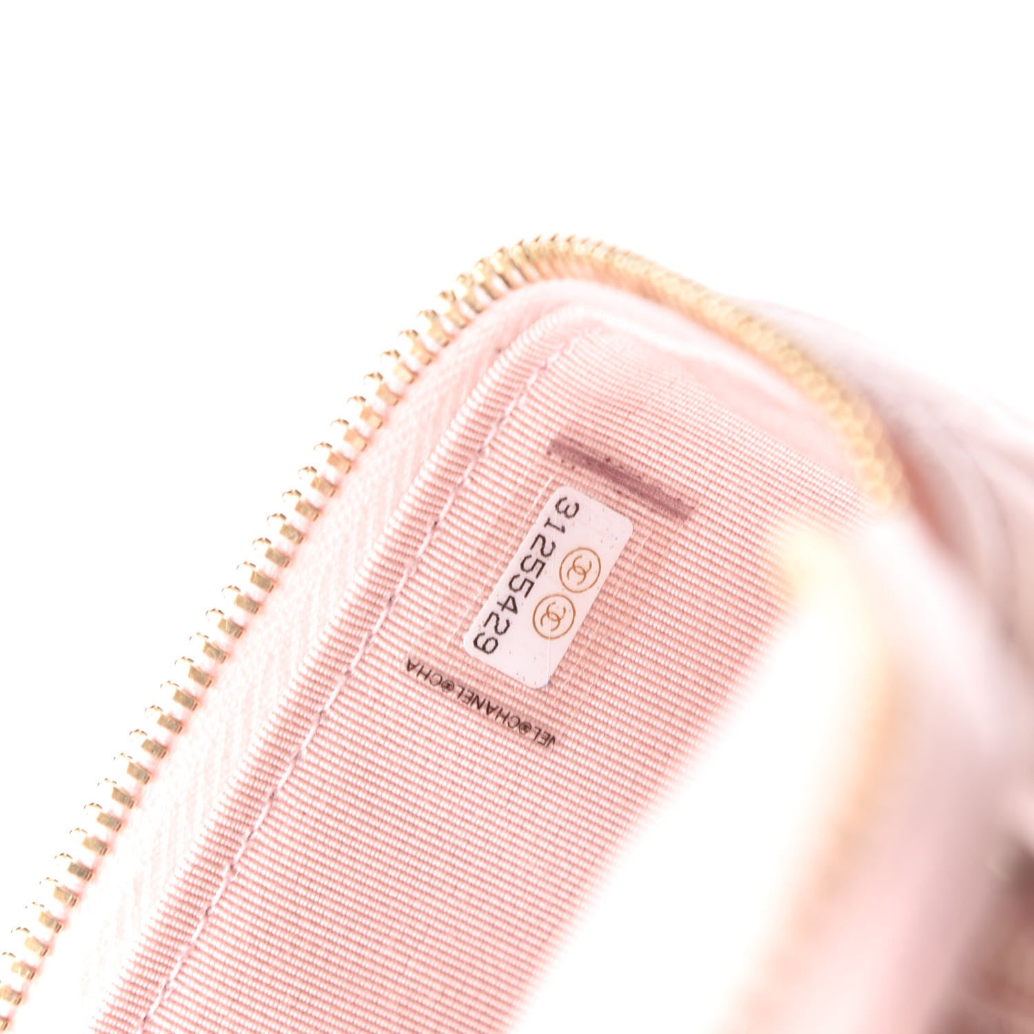 Chanel Iridescent Caviar Quilted Mini Pearl On Top Vanity Case With Chain Light Pink 7 of 11