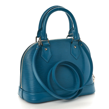 Louis Vuitton Epi Alma BB Cyan 2 of 8