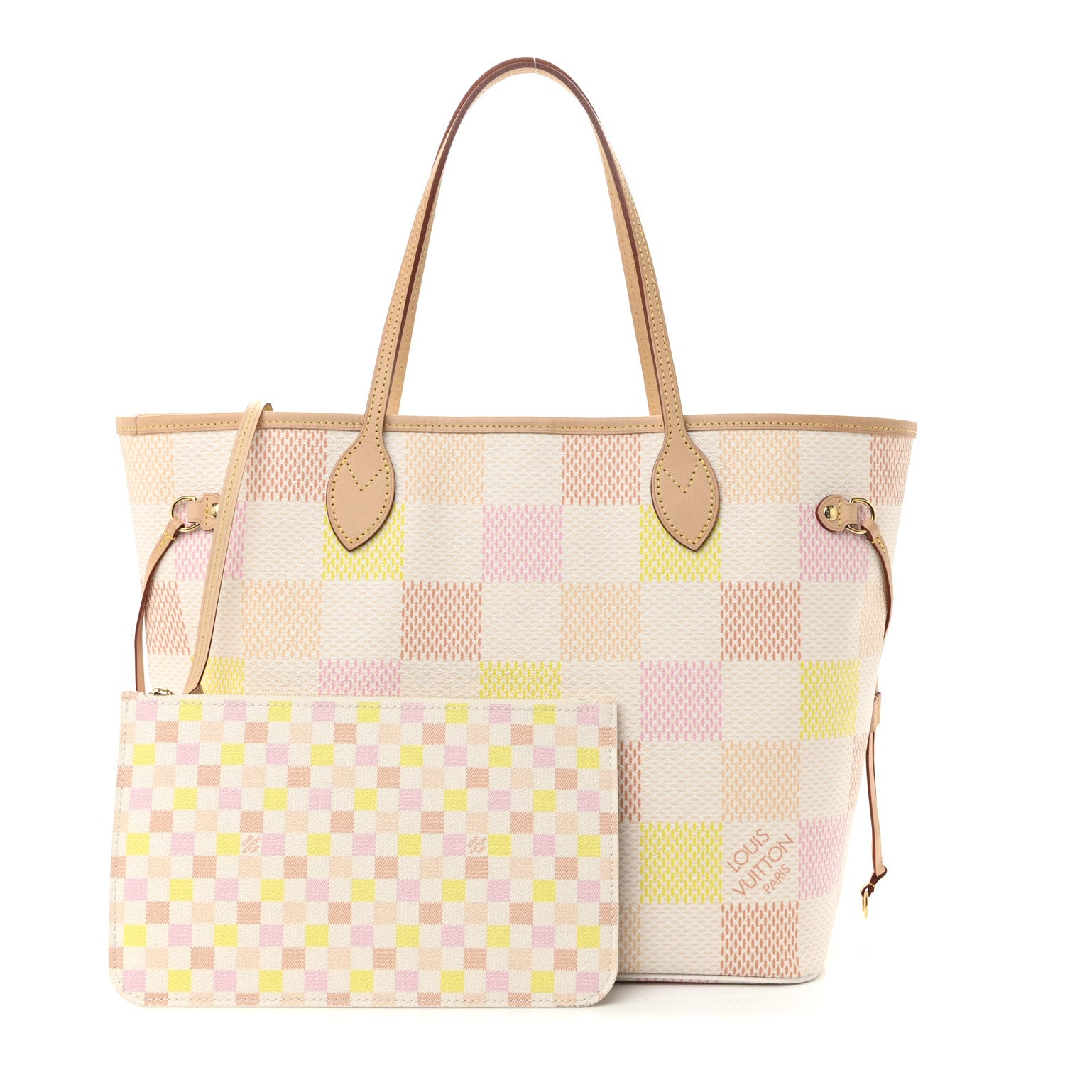 Louis Vuitton Damier Giant Neverfull MM Peach 3 of 10