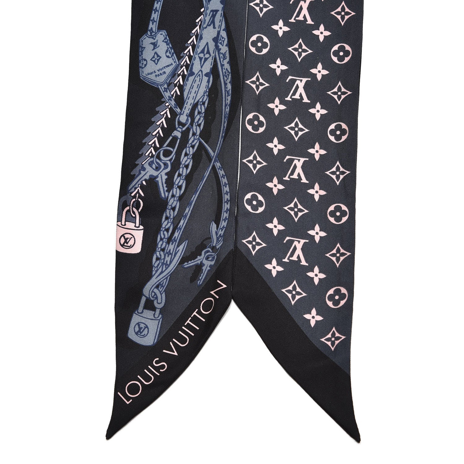 Louis Vuitton Silk Dreamonogram Bandeau Grey Glitter 3 of 3
