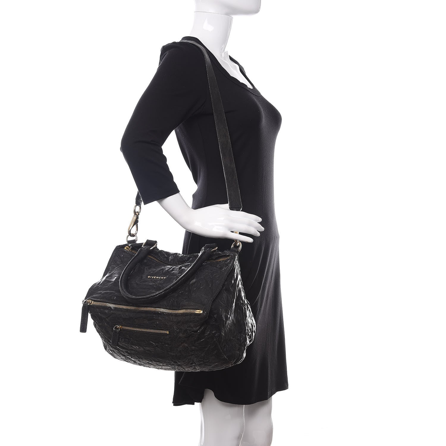 Givenchy Tumbled Sheepskin Medium Pandora Bag Black 2 of 17