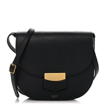 Celine Baby Grained Calfskin Small Trotteur Black 1 of 9