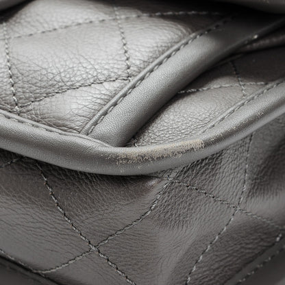 Chanel Calfskin Quilted Mini French Riviera Flap Grey 9 of 11