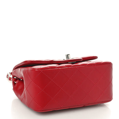 Chanel Lambskin Quilted Mini Square Flap Red 4 of 11