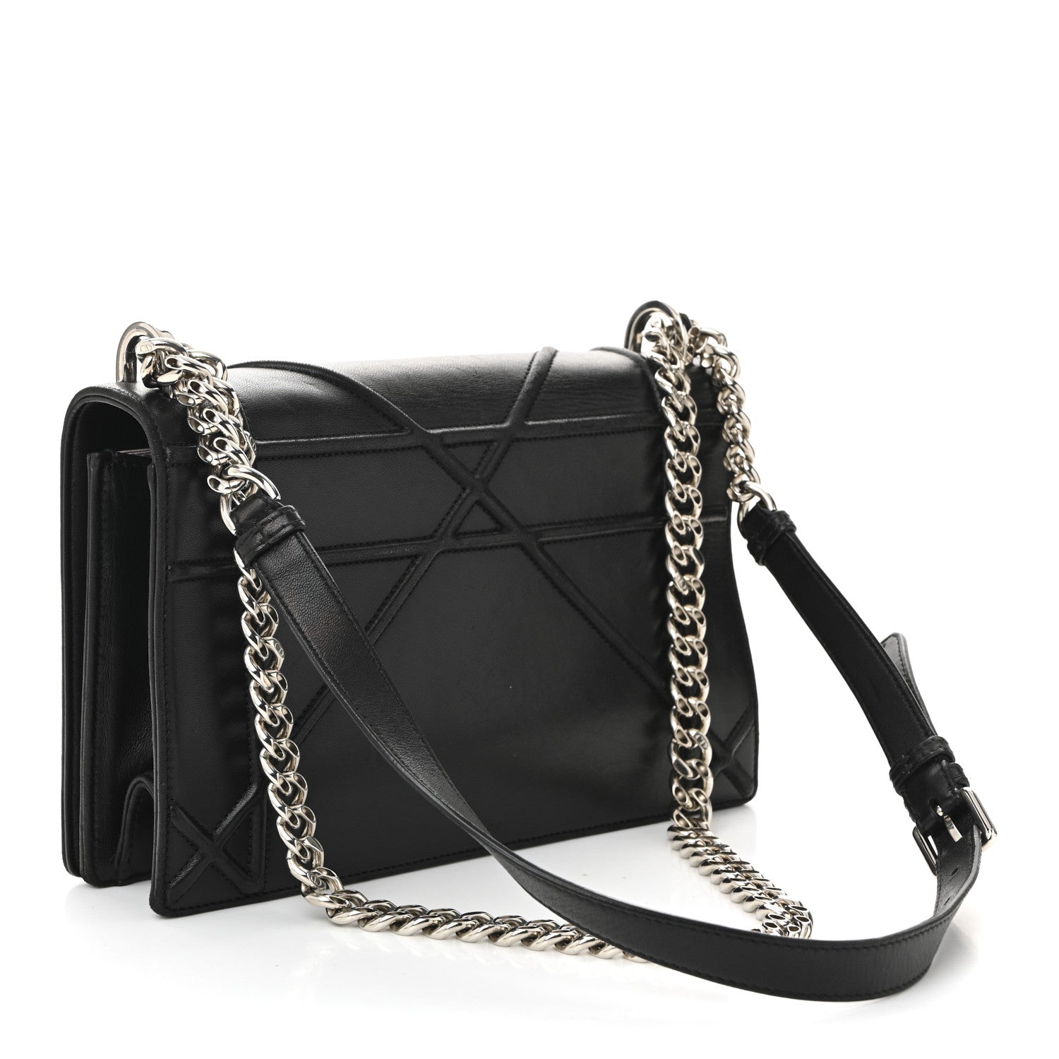 Christian Dior Lambskin Medium Diorama Flap Bag Black 3 of 13