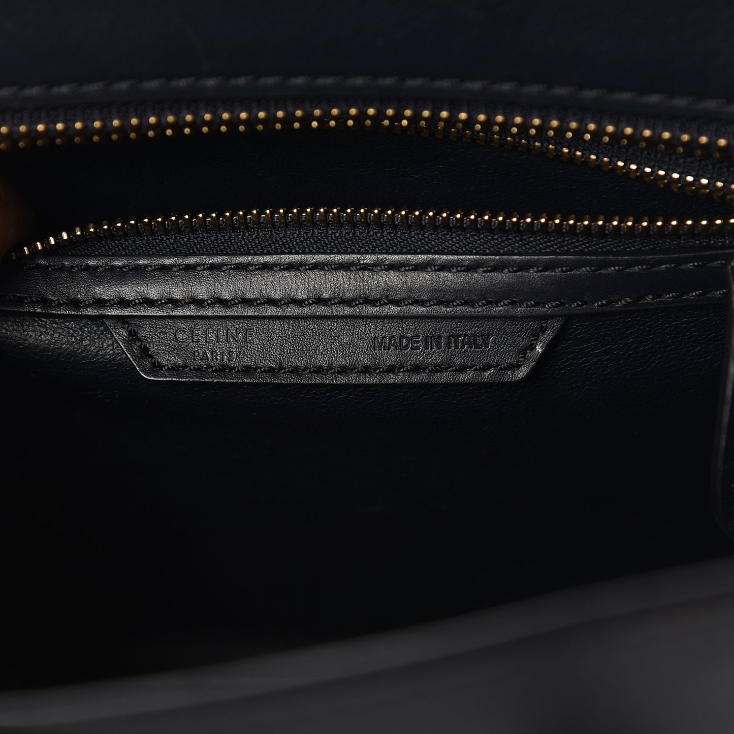 Smooth Calfskin Micro Luggage Navy Blue