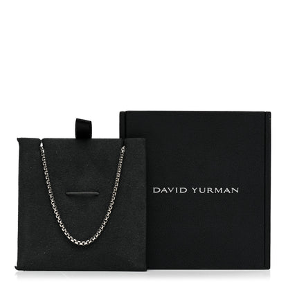 David Yurman Sterling Silver 2.7mm Small Box Chain Necklace 22" 5 of 5