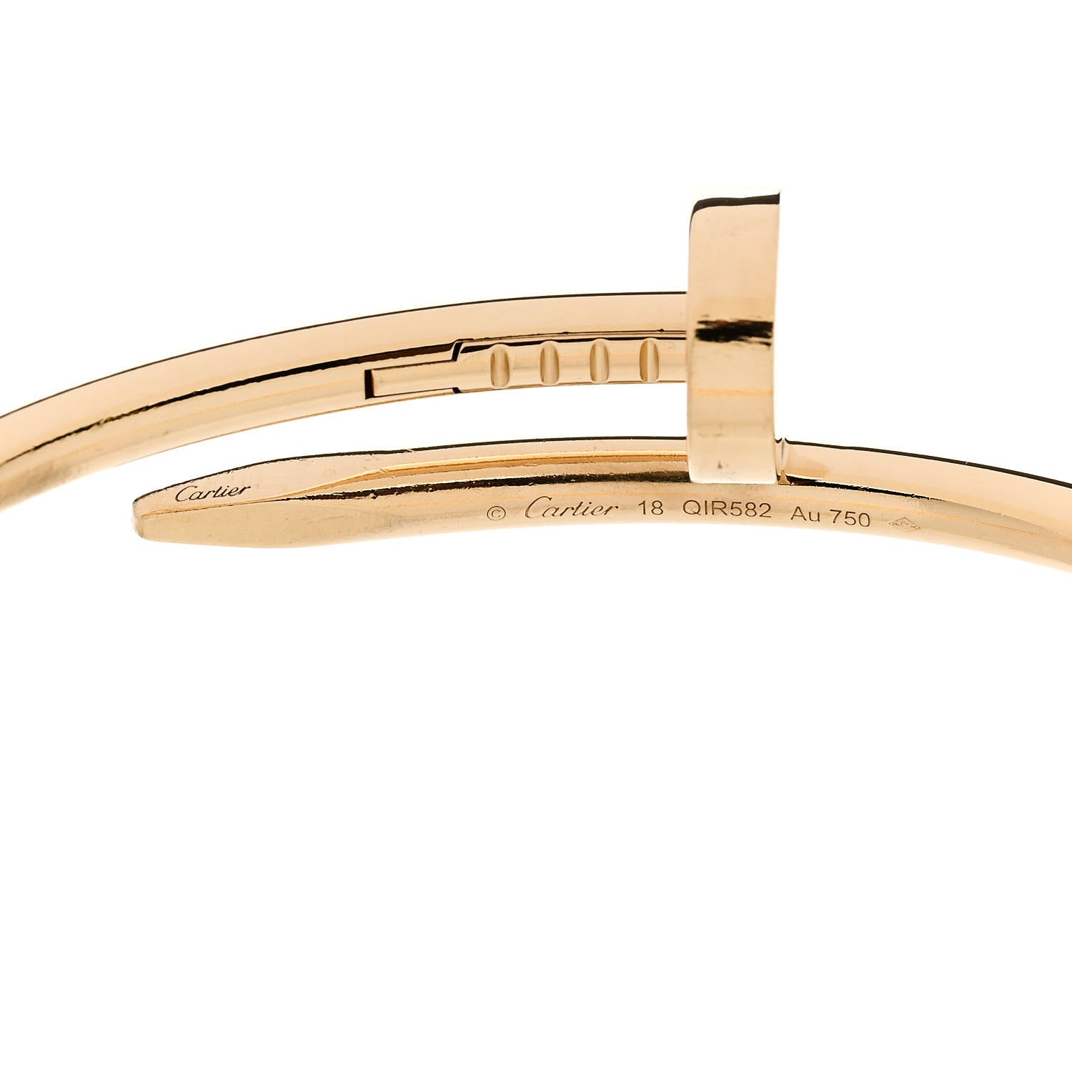 Cartier 18K Yellow Gold Juste Un Clou Bracelet 18 3 of 4