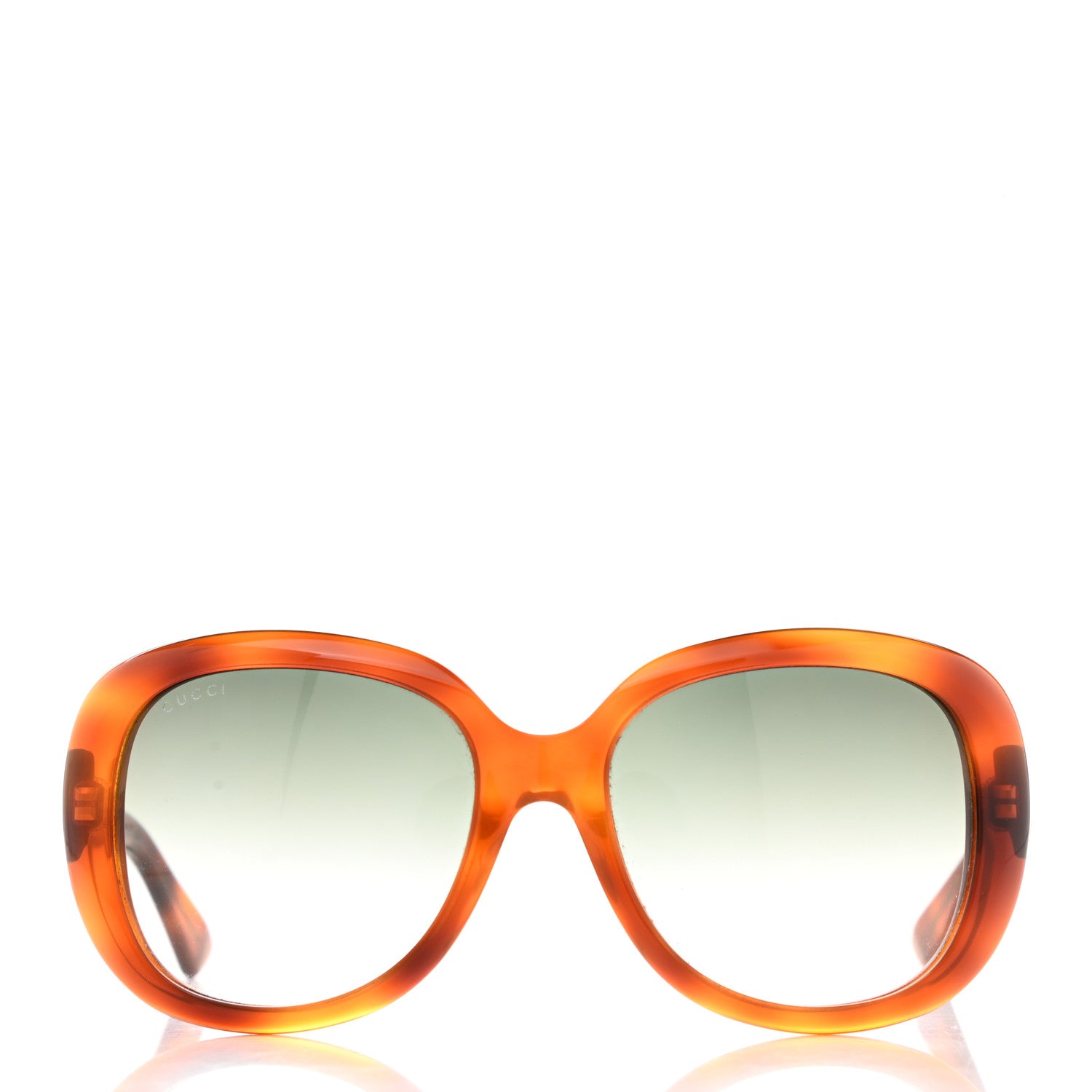 Gucci Round Sunglasses GG0140SA Avana Green 2 of 8