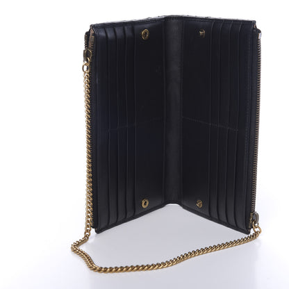 Gucci Calfskin Matelasse GG Marmont Wallet Chain Bag Black 5 of 15