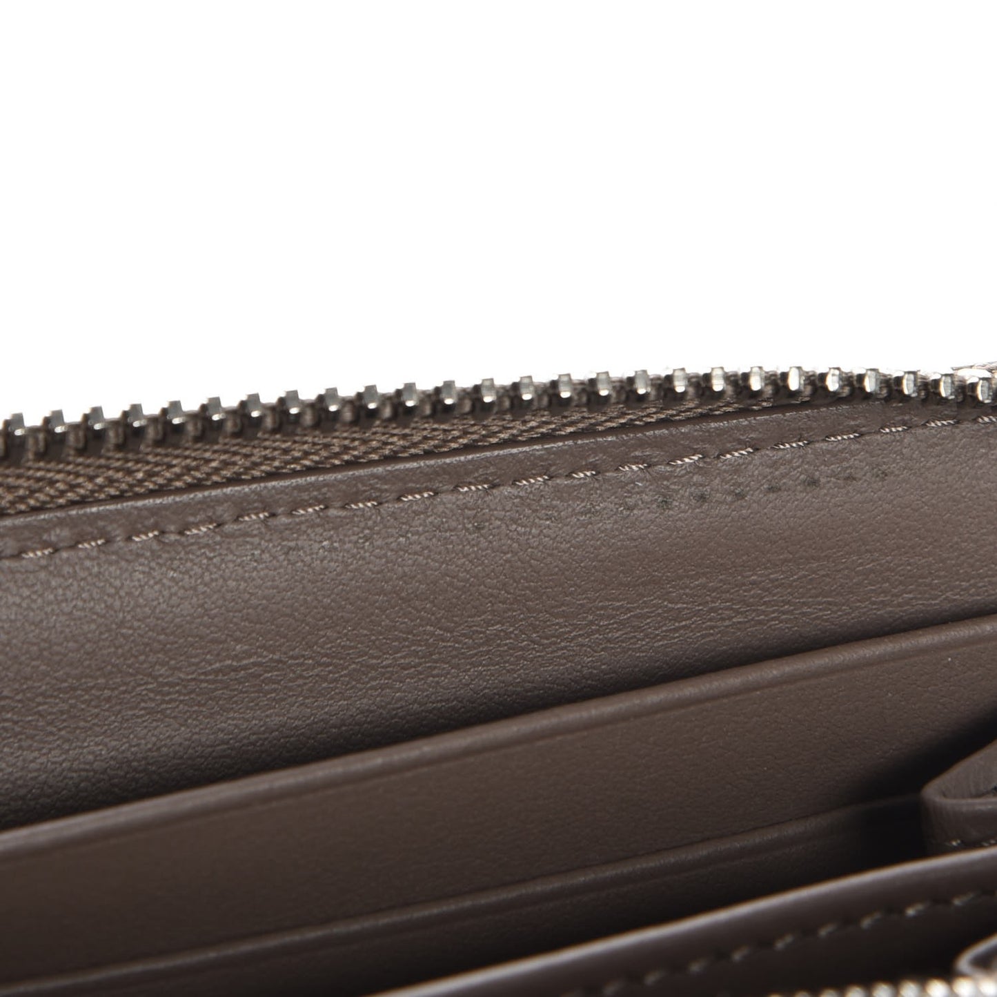 Nappa Blossom Zip Around Long Wallet Taupe
