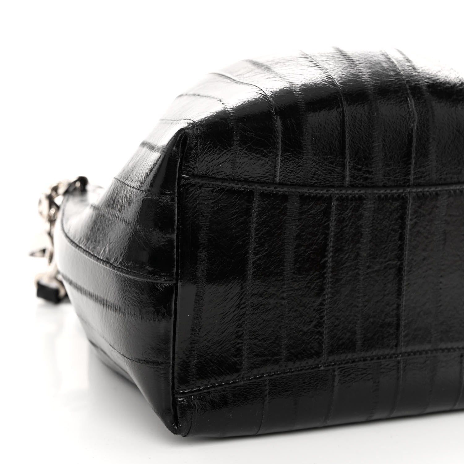 Jimmy Choo Eelskin Bon Bon Bag Bucket Bag Black 8 of 9