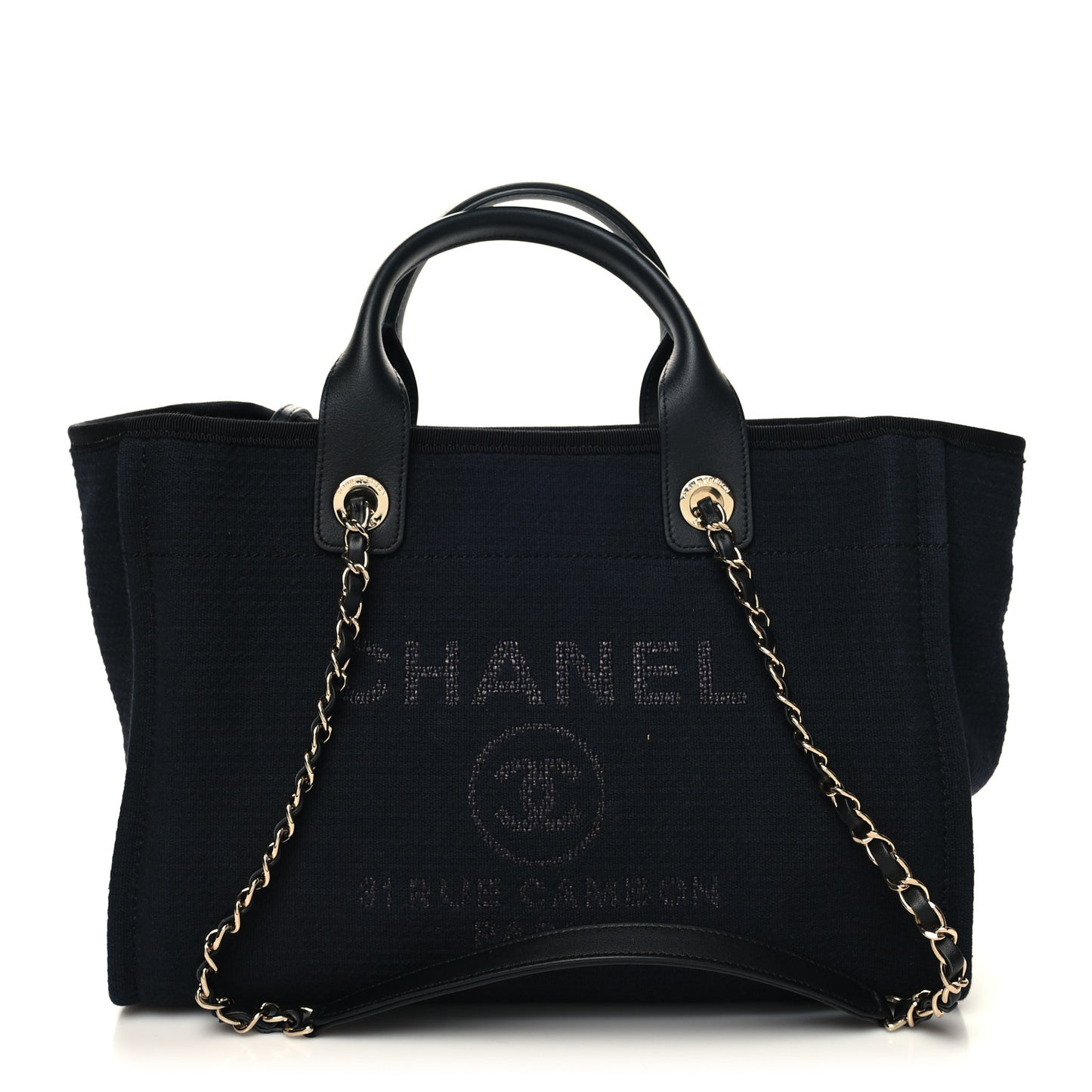 Mixed Fibers Small Deauville Tote Black