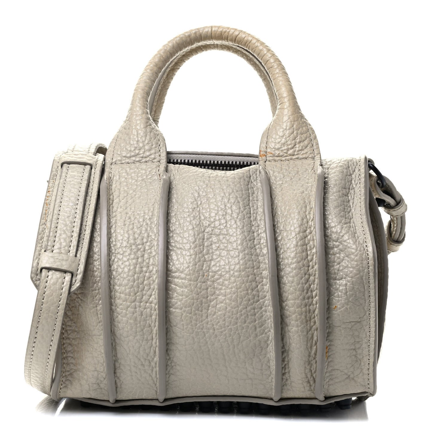 Pebbled Lambskin Inside Out Rocco Matte Black Hardware Chalk