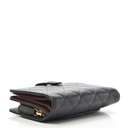 Chanel Caviar Quilted CC French Wallet Black 4 of 14