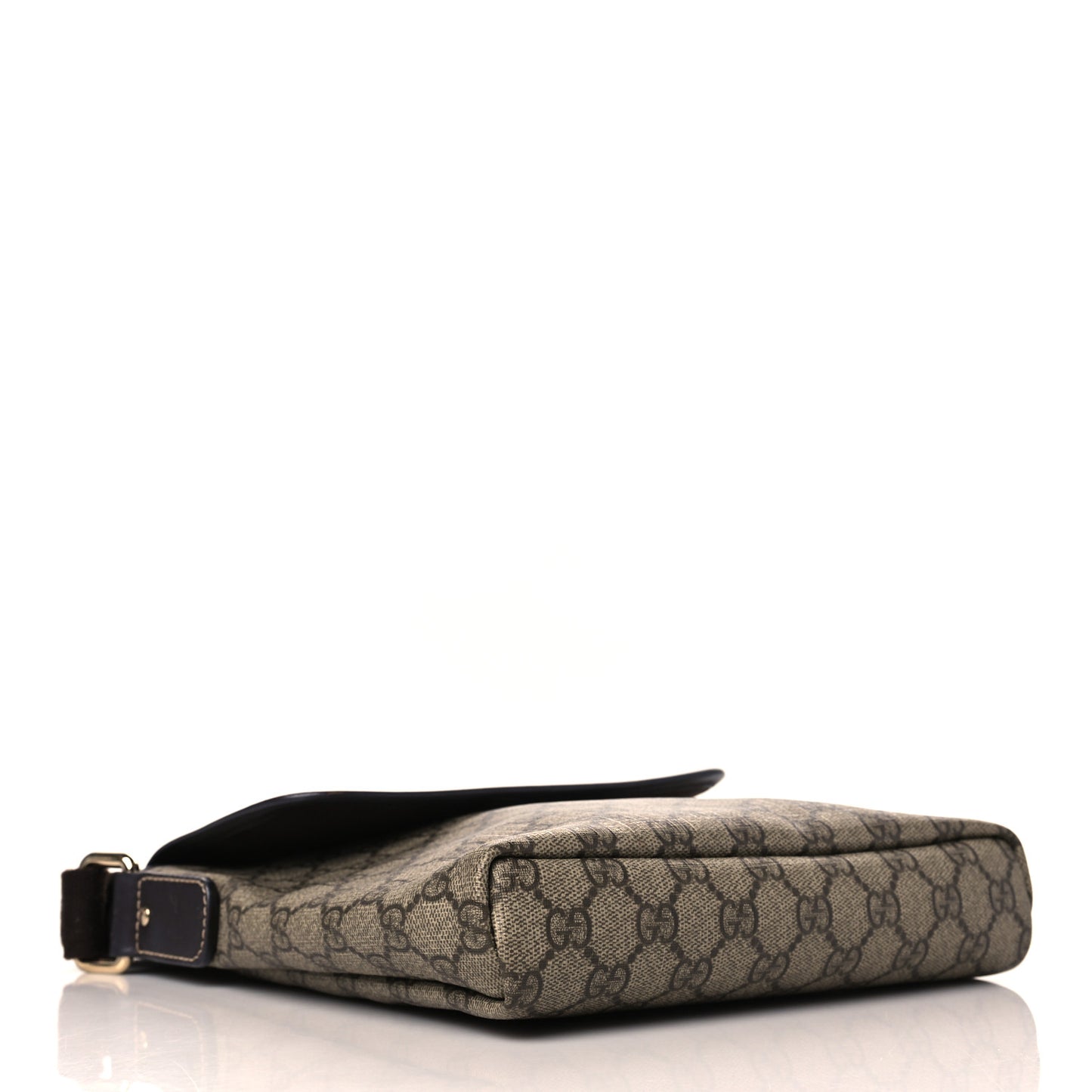 GG Plus Monogram Small Flap Messenger Bag Beige Dark Brown