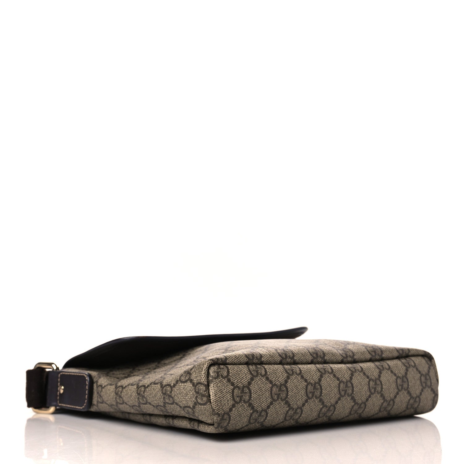 Gucci GG Plus Monogram Small Flap Messenger Bag Beige Dark Brown 3 of 10