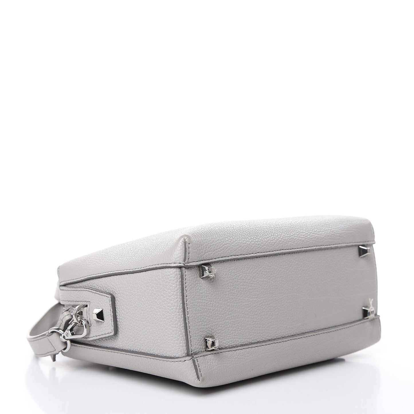 Grained Calfskin Small Ella Boston Dove