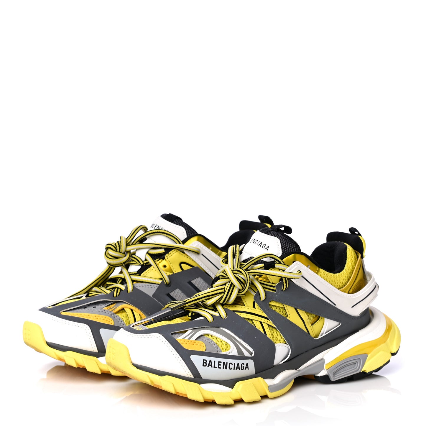Mesh Nylon Womens Track Sneakers 39 Jaune Black White