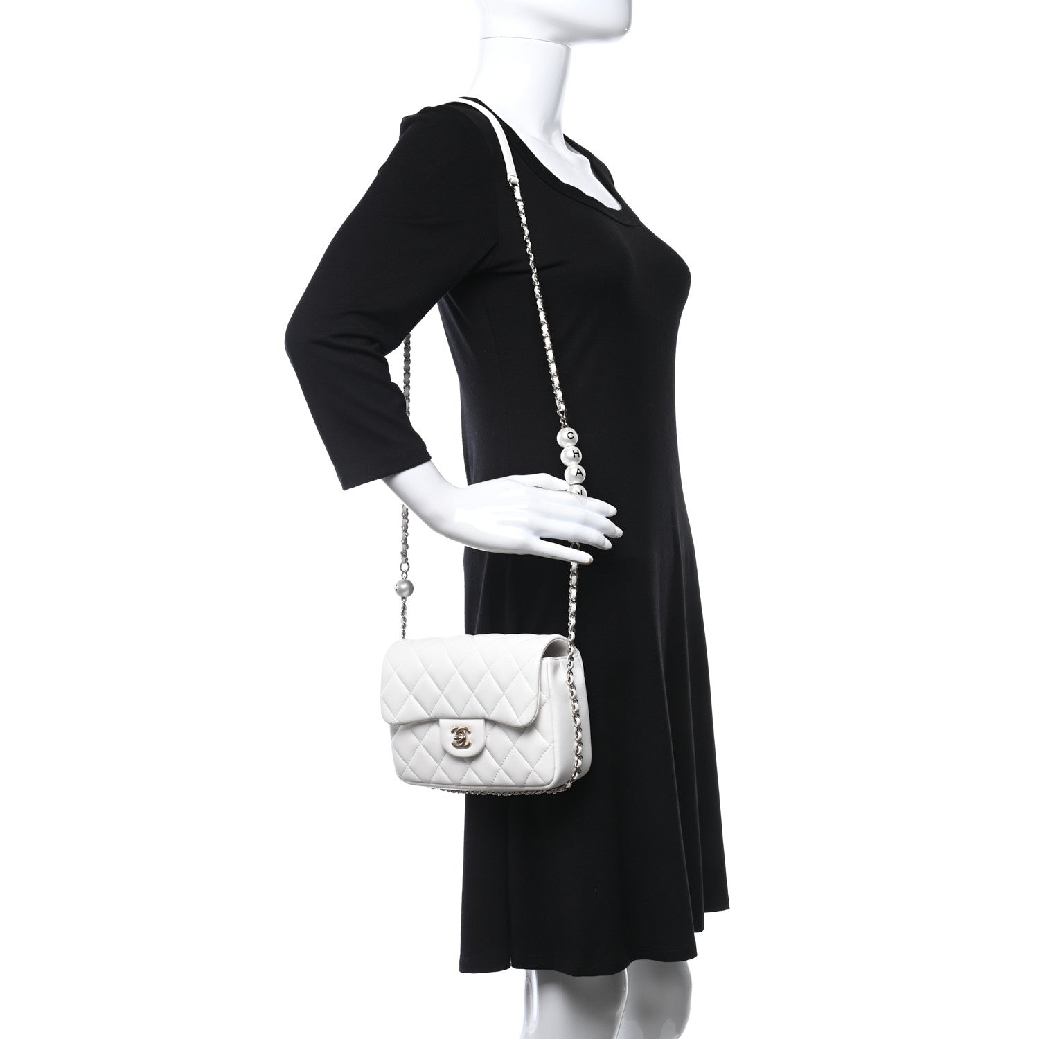 Chanel Lambskin Quilted Small My Precious Flap White 3 of 9