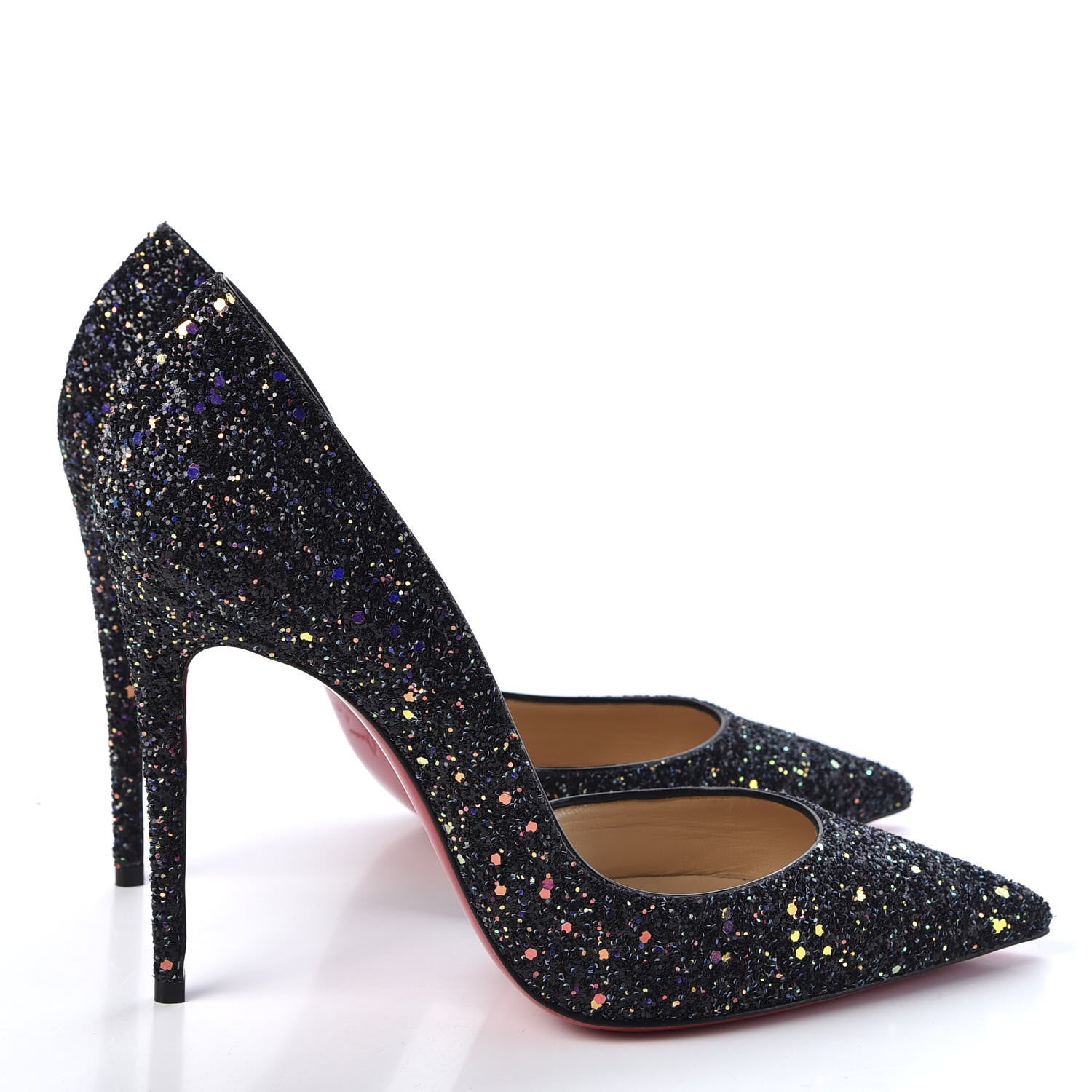 Christian Louboutin Glitter Dragonfly Iriza 100 Pumps 39.5 Black 4 of 9
