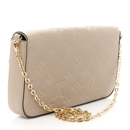 Louis Vuitton Empreinte Pochette Felicie Chain Wallet Tourterelle 4 of 17