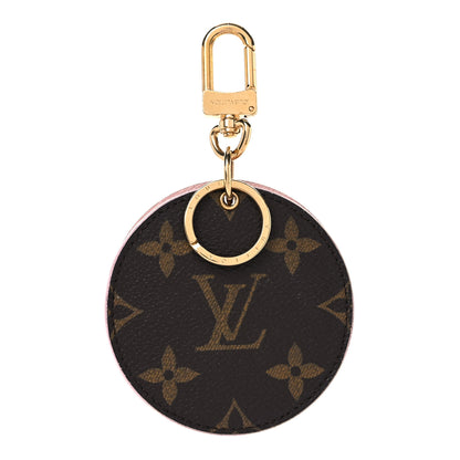 Louis Vuitton Monogram LV Mirror Bag Charm Key Holder Rose Ballerine 1 of 7