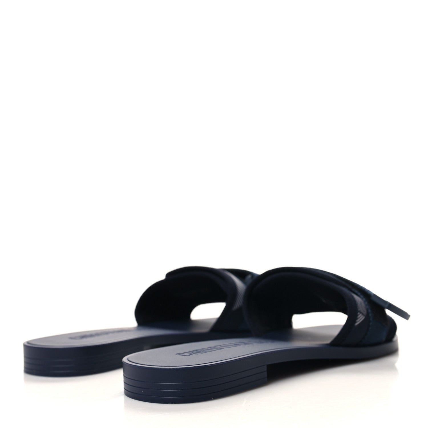 Christian Dior Technical Stretch Fabric Camouflage Dio(r)evolution Slide Sandals 39 Deep Blue 4 of 8