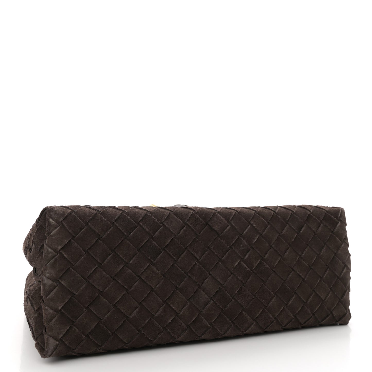 Suede Intrecciato Medium Andiamo Shoulder Bag Fondant