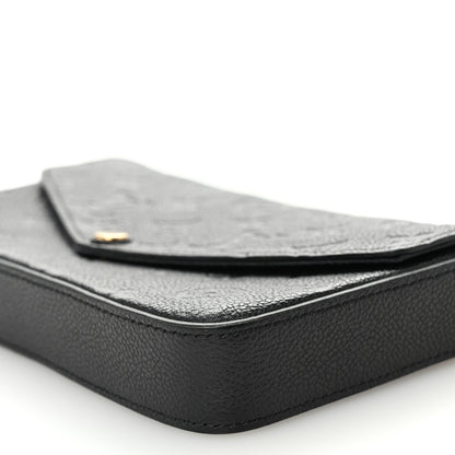 Louis Vuitton Empreinte Pochette Felicie Chain Wallet Black 10 of 12