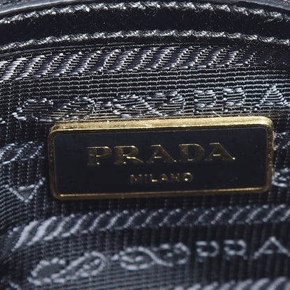 Prada Saffiano Vernice Small Promenade Tote Black 7 of 7