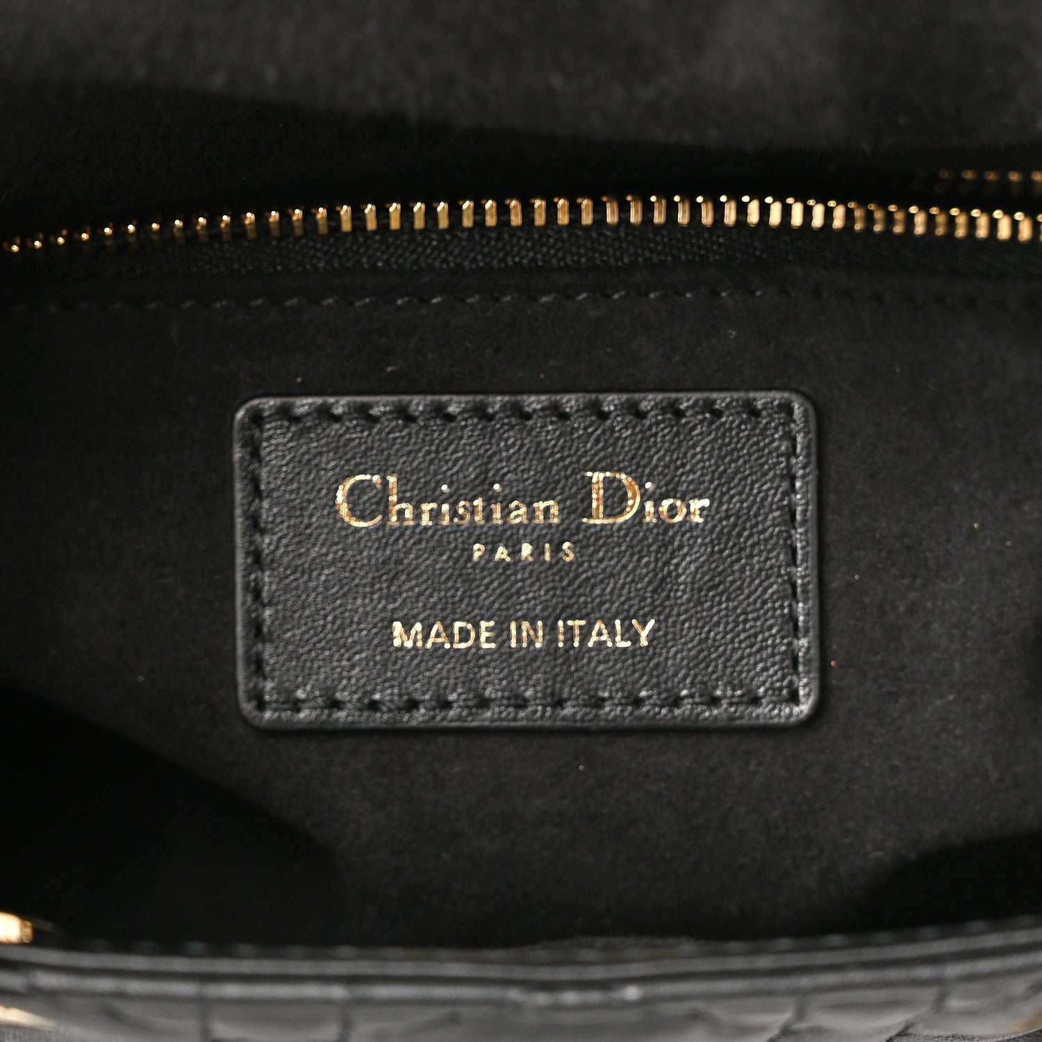 Christian Dior Lambskin Cannage Small My ABCDior Lady Dior Black 7 of 11