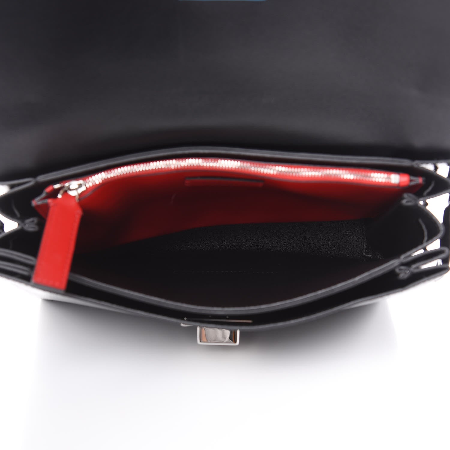 Valentino Garavani Textured Patent Calfskin Medium Vring Shoulder Bag Black 5 of 11