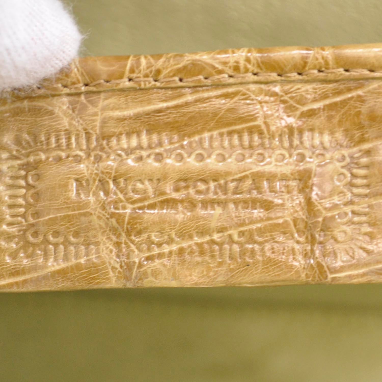 Nancy Gonzalez Crocodile Clutch Brown 6 of 11