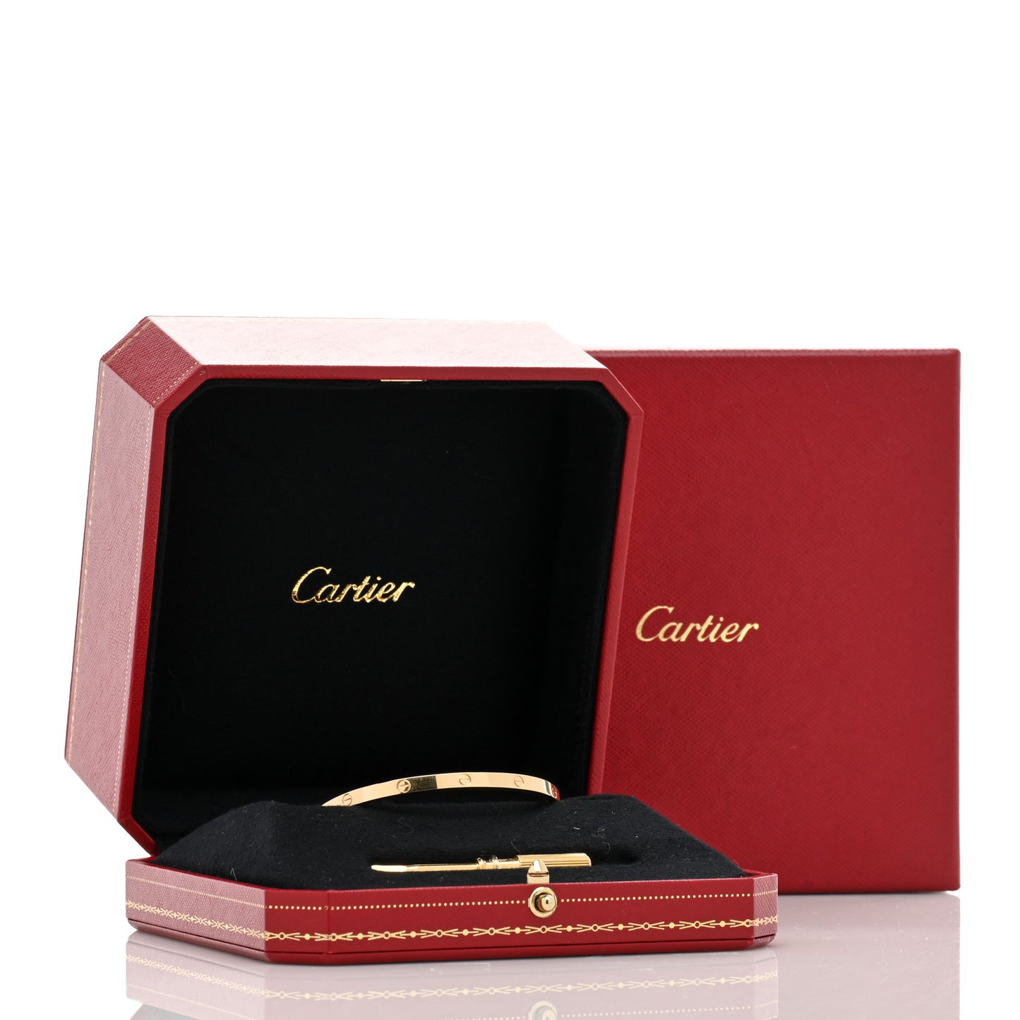 18K Yellow Gold Small LOVE Bracelet 16
