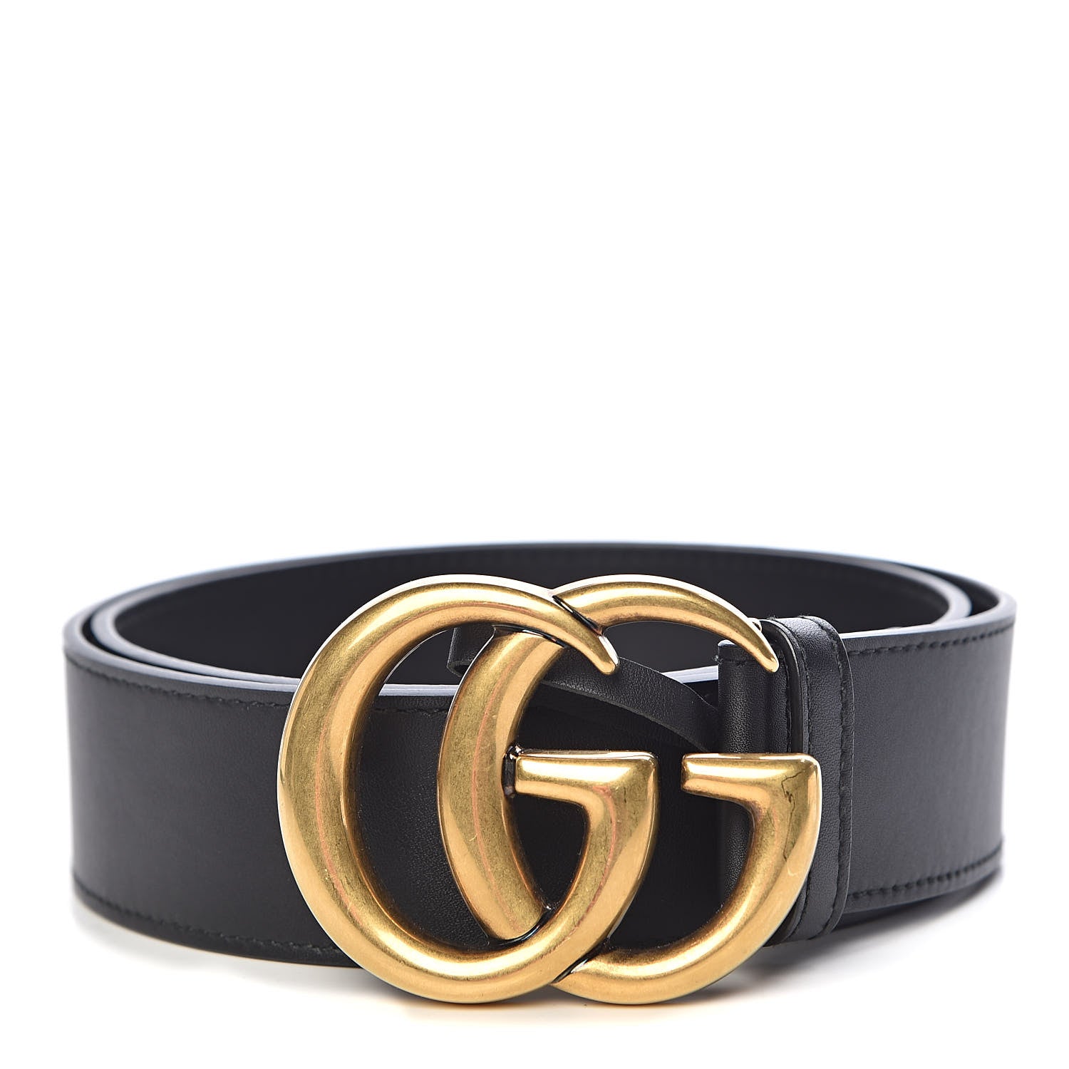 Gucci Calfskin Double G 40mm Belt 80 32 Black 1 of 7