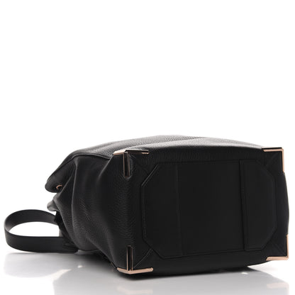 Alexander Wang Pebbled Calfskin Prisma Skeletal Backpack Black Rose Gold Hardware 3 of 10