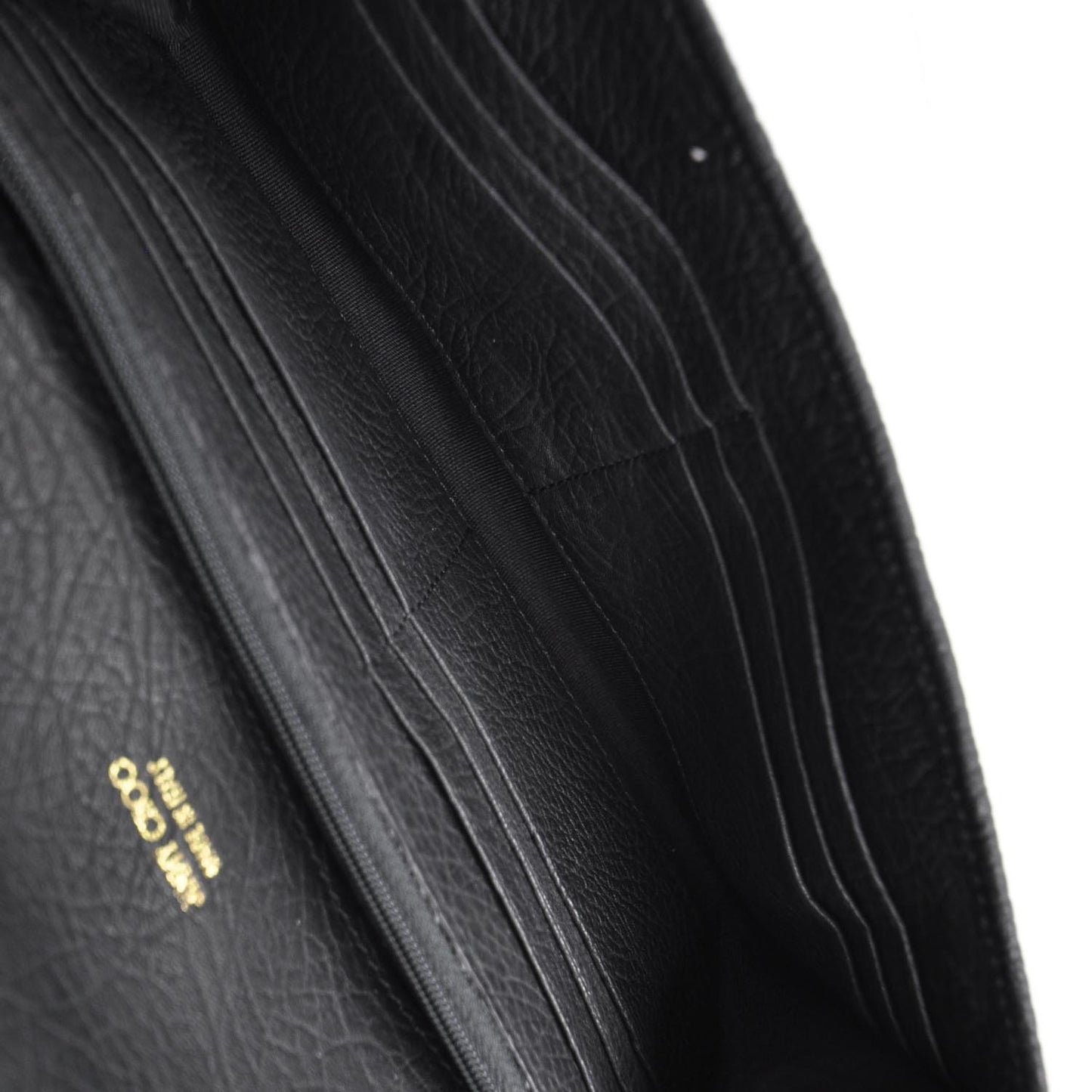 Leather Reese Clutch Black