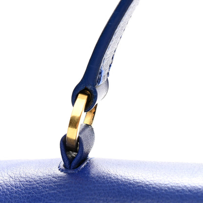 Saint Laurent Calfskin Canvas Small Muse Two Blue 18 of 20