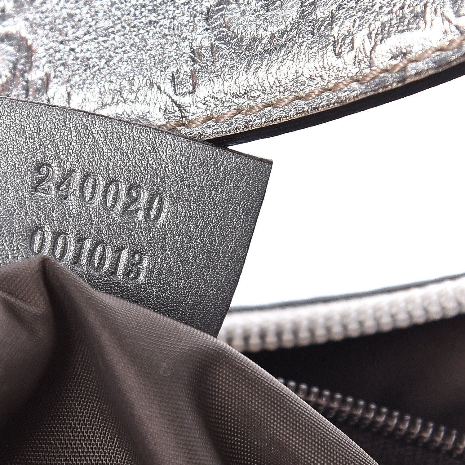 Gucci Metallic Guccissima Small Hobo Silver 7 of 10